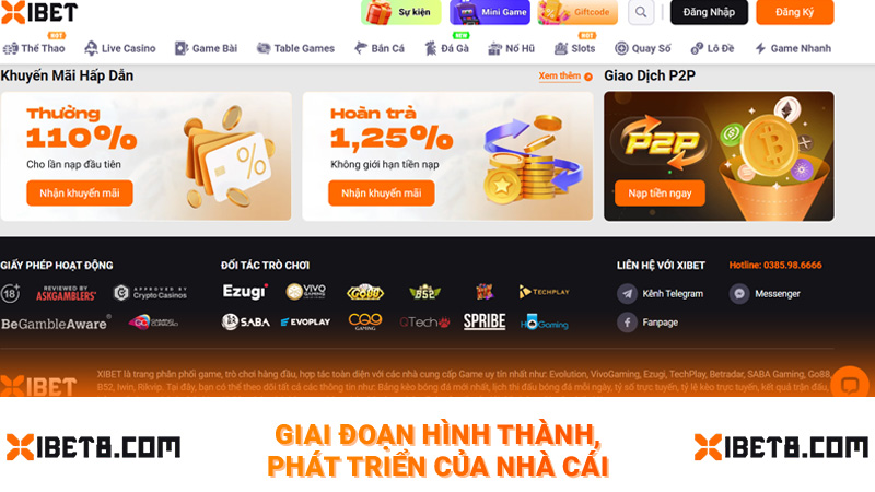 Giai đoạn hình thành, phát triển của nhà cái
