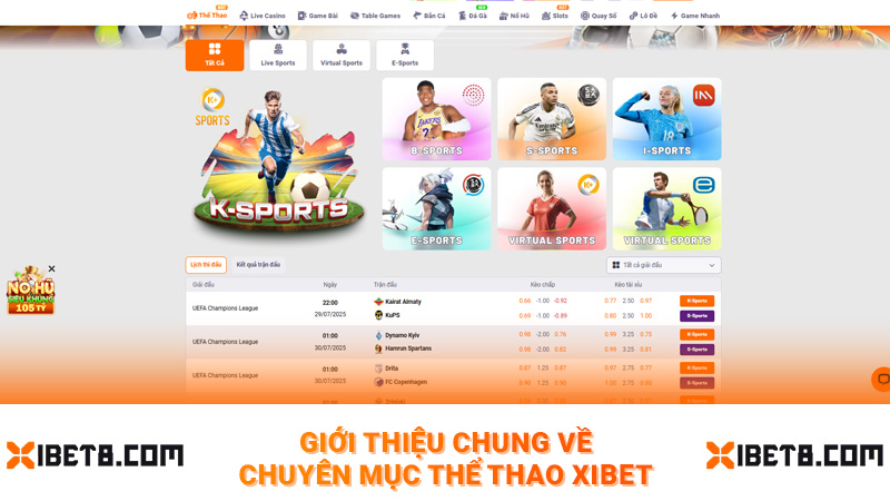 Giới thiệu chung về chuyên mục thể thao Xibet