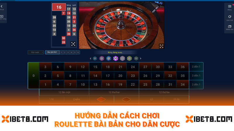 Hướng dẫn cách chơi roulette bài bản cho dân cược