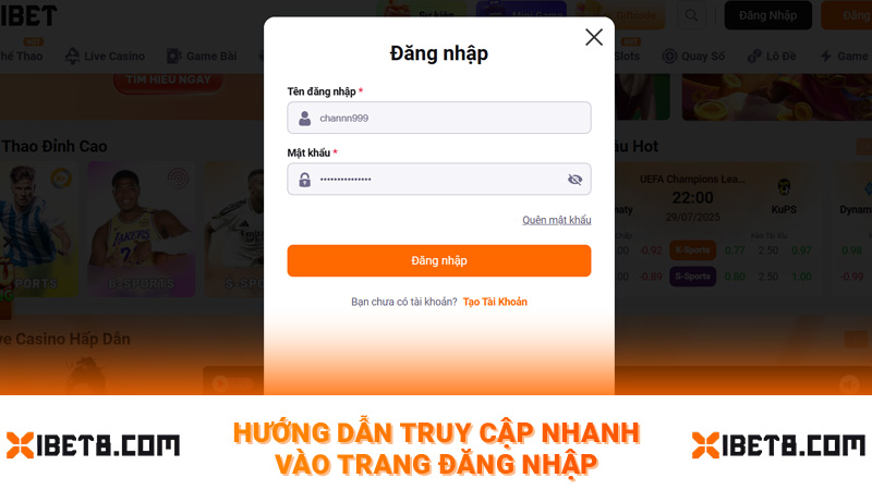 Hướng dẫn truy cập nhanh vào trang đăng nhập