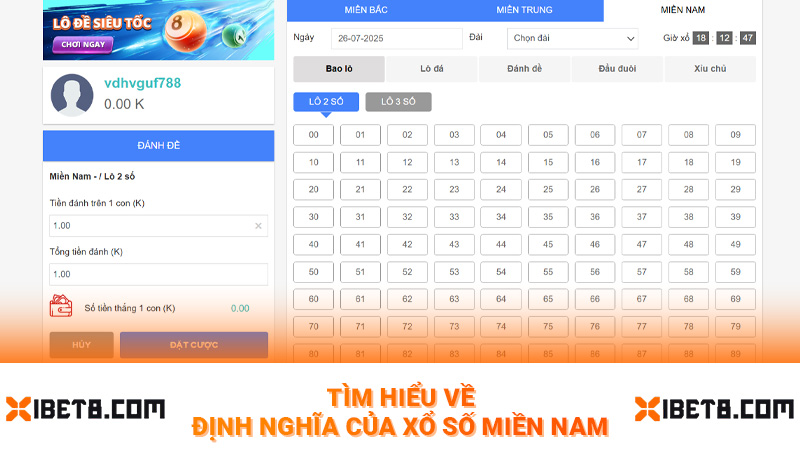 Tìm hiểu về định nghĩa của xổ số miền Nam